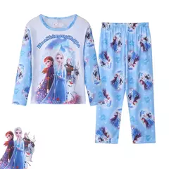 Crianças Minnie Elsa Duck Pijamas dos desenhos animados, roupas infantis para casa, conjuntos para meninos e meninas, terno de viagem, casual, novo, 2 peças por conjunto