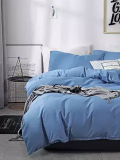 Nordic Solid Color Lixar Duvet Cover Set, Individual, Duplo, Queen, Cama King Simples, Fronha, Roupa de cama, Sem lençol, - Wolf Magazine