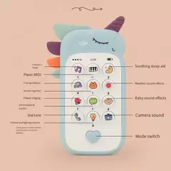 Baby's Music Sound Phone Brinquedo, telefone, dormindo, mordedor, simulação, infantil, educação precoce, presentes para crianças na internet