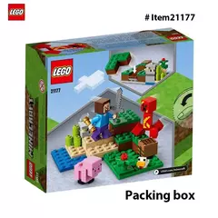 LEGO 21177 Minecraft The Creeper Ambush Building Toy, fingir jogar batalha zumbi, presente para crianças, meninos e meninas, 72 peças - comprar online