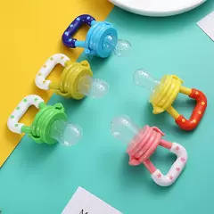 Chupeta alimentador de frutas infantis Brinquedos de dentição Alimentador de alimentos frescos Mamilo de frutas Bolsas de silicone para crianças pequenas, crianças, menino, menina - Wolf Magazine