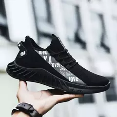 Nova primavera e outono sola macia correndo malha respirável sapatos esportivos casuais masculinos coco na moda sapatos masculinos - Wolf Magazine