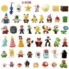 24 pçs/set super mario bros natal advento calendário caixa brinquedos kawaii anime figura pvc modelo bonecas brinquedos presente para crianças