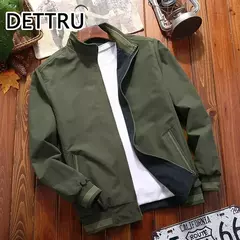 Jaqueta casual dupla face masculina, casaco de gola alta, jaquetas da moda, nova chegada - Wolf Magazine