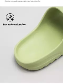 Imagem do Sapatos domésticos monocromáticos unissex, sandálias macias para homens e mulheres, chinelos para casal, chinelos, interior, verão, moda