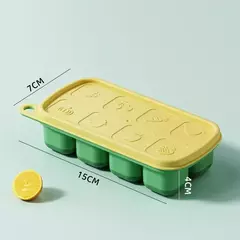 Bandeja de gelo do silicone do produto comestível PP, Caixa do suplemento alimentar, baixa temperatura com tampa, fácil de limpar, caixa do molde do bolo do arroz do bebê das crianças - Wolf Magazine
