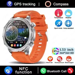 Relógio Inteligente de Chamada Bluetooth para Homens, Huawei AMOLED, Tela Grande HD, Frequência Cardíaca, NFC, IP68 Impermeável, GPS, Relógio Esportivo, Novo, 2022 - Wolf Magazine
