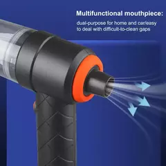 Aspirador de carro sem fio, sem fio, robô de limpeza portátil, aspiradores automáticos, sucção forte, 6000Pa - Wolf Magazine