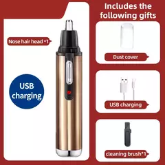 Aparador elétrico recarregável de cabelo para nariz, corte multicinético, recarregável, dois em um, unissex, totalmente automático, aparador lavável - comprar online
