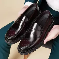 Sapatos de barco mocassins de couro masculino, mocassins casuais com vestido, marca de luxo