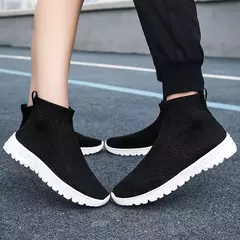 Calçado de meia masculino e feminino, estilo de casal, respirável, leve, extragrande, casual, esportivo - comprar online