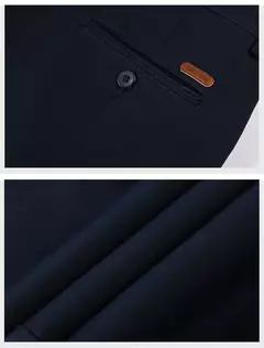 Calça justa reta masculina, calça casual de negócios, terno elástico, marca chique, primavera, outono, moda masculina, 6 cores, 2023
