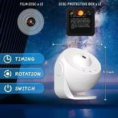 Projetor LED Starry Sky para crianças, projetor Galaxy, lâmpada noturna do planetário, sala decorativa, Kids Gift, rotação de 360 ° - comprar online