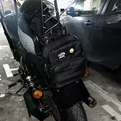 Bolsa para guidão de motocicleta, à prova d'água, estilo clube, portátil, t-bar, para harley softail dyna sportster street bob, bolsa para guidão - comprar online