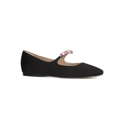 2023 luxo bowtie mary janes feminino dedo do pé quadrado brilhante couro & silk flats ballets femmes vermelho dança festa bola sapatos de casamento nupcial - comprar online