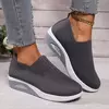 Mulas de plataforma ortopédicas antiderrapantes para mulheres, sapatos de caminhada, sapatos de caminhada, cunha respirável, sapatilhas femininas, sapatilhas femininas