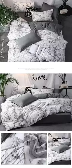 Duvet Cover com Pillow Case para Casais, Consolador Preto, Conjunto de Cama, Rainha, Rei, Full Size, Produtos de Cama, 3Pcs - loja online