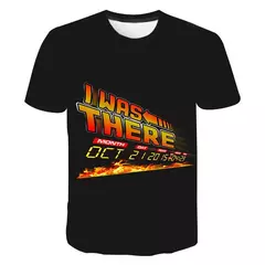 Homens e mulheres de volta para o futuro 3D impressão camiseta extragrande, moda streetwear, manga curta camiseta, harajuku crianças tees, tops roupas na internet
