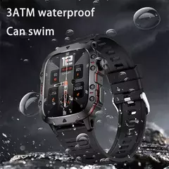 Xiaomi-relógio inteligente militar para homens, IP68, 5ATM, esportes ao ar livre, rastreador de fitness, monitor de saúde, 1,96 ", chamada BT, novo, 2021 - loja online
