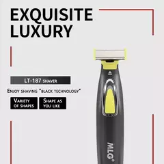 Imagem do Barbeador elétrico para homens, aparador de barba lavável, lâmina de barbear úmida e seca, máquina de barbear, recarregável
