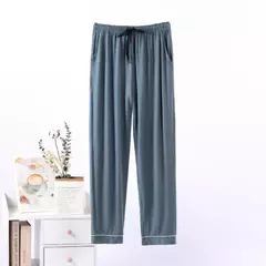 Baixo de fibra de bambu de pouco peso viscose ultra-macio camisa de malha calças de pijama lounge calças de dormir - Wolf Magazine
