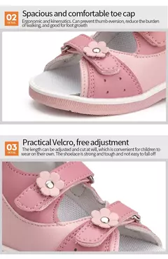 Criança Ortopédica Sandálias Princepard Meninas Crianças Sapatos Corretivos com Costas Altas e Tornozelo & Arch Suporte Brilhante Pink Pairing - Wolf Magazine
