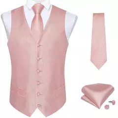 Festa de casamento ouro colete paisley floral jacquard colete masculino 4 pçs colete gravata lenço anel hanky abotoaduras conjunto dibangu - loja online