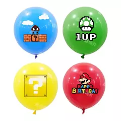 10 pçs mario bros balão conjunto kawaii anime figura balões crianças feliz aniversário festa decoração fornecimento crianças brinquedos presentes na internet