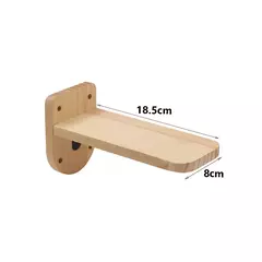 Árvore de gato montada na parede, prateleiras de madeira para escalada, plataforma de salto ou rede com escada para gatinho, móveis para playground na internet