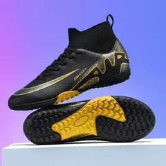 Sapatos de futebol profissional para homens, botas de futebol para meninos, tornozelo, antiderrapante, tênis TF, FG, calçados esportivos confortáveis, unissex, novos - comprar online