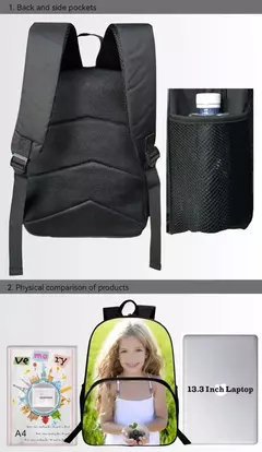 Marvel Legends Venom Mochilas para crianças, Super Heroes School Bag para meninos, Mochila de jardim de infância para crianças, Cartoon Laptop Bags for Men na internet