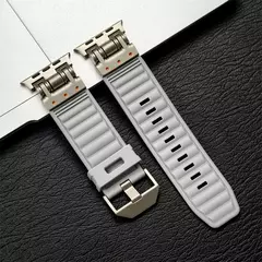Pulseira de silicone para Apple Watch, Ultra 2, Correas Suaves, Apple iWatch Series 9, 8, 7, 6, 5, 4, Bracelete, 49mm, 45mm, 44mm, 42 milímetros - loja online