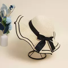Chapéus De Verão Para As Mulheres Chapéu De Sol Praia Moda Feminina Flat Bowknot Panama Lady Casual Chapéus De Sol Para As Mulheres Chapéu De Palha - Wolf Magazine