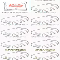 Imagem do Kuup-Poliéster Equipado lençol e fronhas, monocromático, elástico, em torno da tampa do colchão, cama queen size, 3pcs