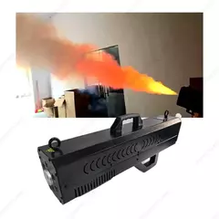 Máquina de pulverização de nevoeiro co2 uso livre fluido normal pistola de fumaça portátil sfx led jet palco mão clube dj rgb luz canhão saída poderosa - Wolf Magazine