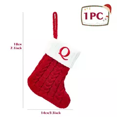 Knitting Snowflake Meias De Natal, Carta Meia, Decoração De Casa, Xmas Tree Ornament, Presente De Natal, 2024 - loja online