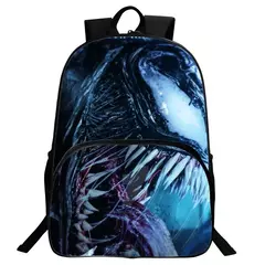 Marvel Legends Venom Mochilas para crianças, Super Heroes School Bag para meninos, Mochila de jardim de infância para crianças, Cartoon Laptop Bags for Men