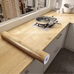 Adesivos de PVC de grão de madeira Papel de parede autoadesivo impermeável Papéis de parede para armário, mesa, móveis, decoração de casa - Wolf Magazine