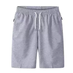 Shorts com cordão masculino, calção com cordão, calças curtas de praia, verão calças finas, moletom solto com zíper, esportes - Wolf Magazine