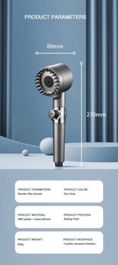 3 modos cabeça de chuveiro alta pressão filtro portátil torneira chuvas banheiro banho casa acessórios inovadores