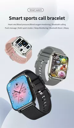 Smartwatch Sport Full Touch com Caixa para Homens e Mulheres, Relógios de Fitness, Chamada Bluetooth, Açúcar no Sangue, Presente, Tela 1.83 ", Novo, 2024 - Wolf Magazine