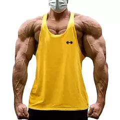 Camiseta de algodão sem mangas masculina, ginásio musculação, longarina de regatas em y, fitness, respirável, coletes musculares de treino, verão, legal - comprar online