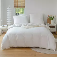 Alta Qualidade Algodão Duvet Cover Set, 100% Tecido Real, Duplo, Rainha, Rei, Colcha, Roupa de cama, 500Tc, 2 Pcs, 3Pcs - comprar online