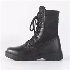 Botas táticas de deserto de couro antiderrapante leves masculinas, sapatos de caminhada altos, botas de combate ao ar livre, sapatos de trabalho