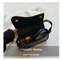 Imagem do Bolsas crossbody de couro vintage para mulheres, aba pequena, bolsa axila, bolsas axilas e bolsas, designer feminina, 2024