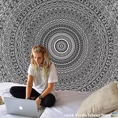 Mandala Tapeçaria para Decoração de Casa, Beach Yoga Mat, Colcha de Mesa, Pendurado, Boêmia, Indiano, Hippie, Quente, Novo, 210x148cm - loja online