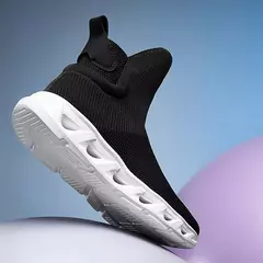 Tênis de meia alta para homens e mulheres, calçados esportivos hip-hop, malha respirável, tênis de corrida, tamanho grande, calçado de caminhada, tendência masculina - comprar online