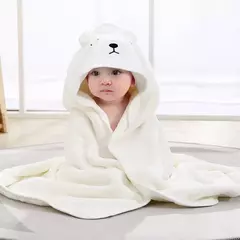 Toalha de banho com capuz animal para bebês, cobertor macio, envoltório Swaddle para dormir quente para meninos e meninas, roupão infantil
