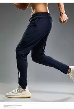 Verão Elastic Men Running Sport Pants Jogging Sweatpants Casual Outdoor Training Gym Fitness Calças