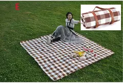 Tapete de piquenique ao ar livre impermeável, cobertor de dormir retangular, xadrez Stripe Pad, sala Tapete, Camping, praia, colorido - comprar online